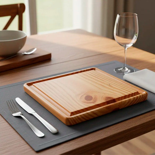 Plato de Madera para Empanadas