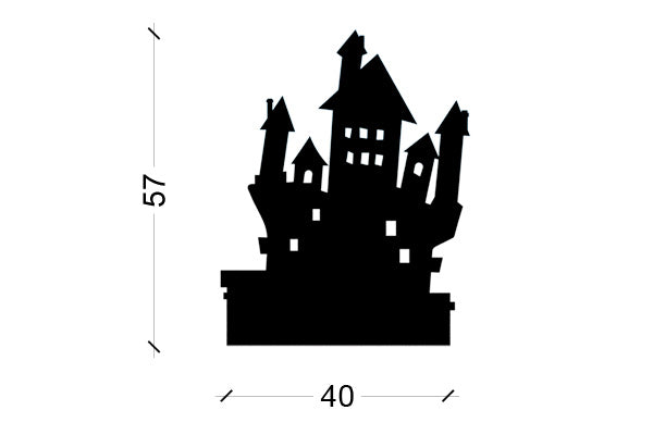 Castillo en madera negro