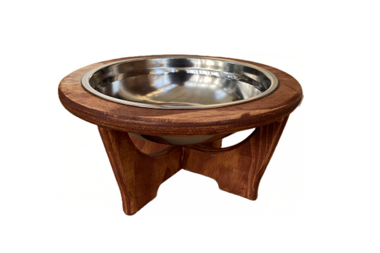 Comedor Bajo Plato grande (Color chocolate)
