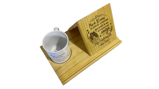 Atril de madera multifunción personalizado