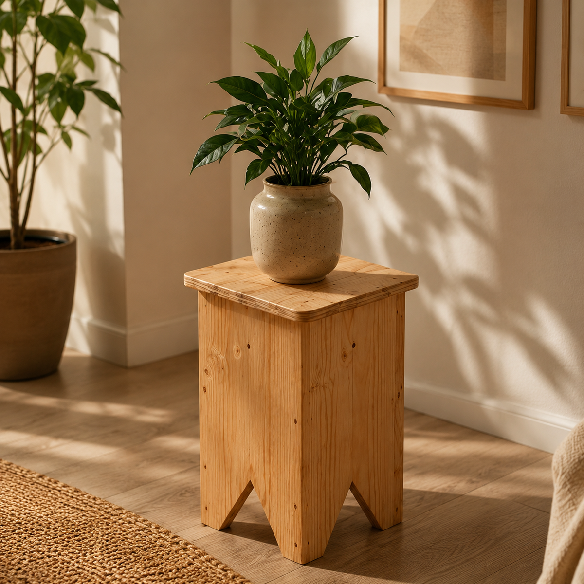 Taburete de madera