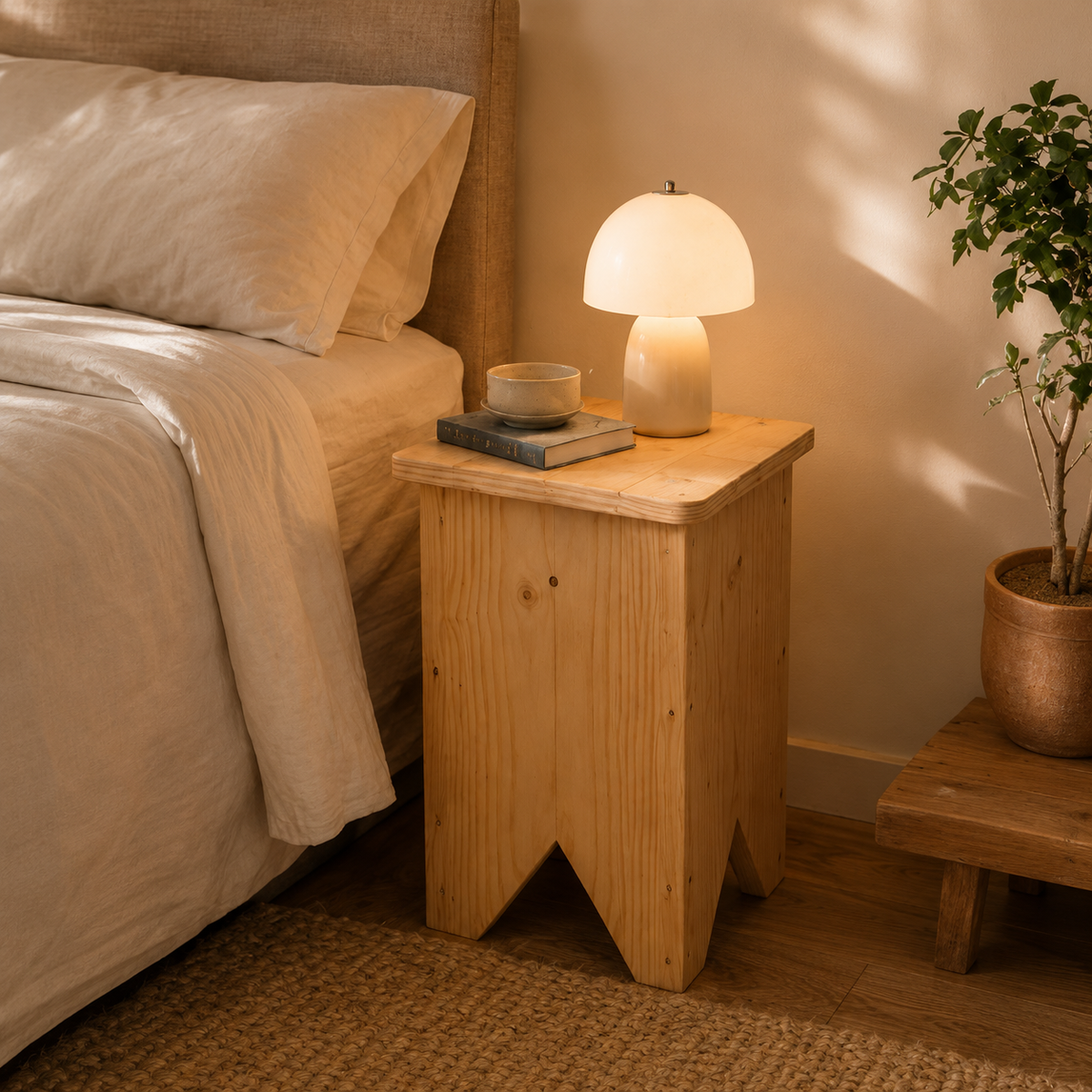 Taburete de madera